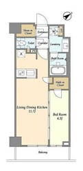 市谷台町坂フロントの物件間取画像